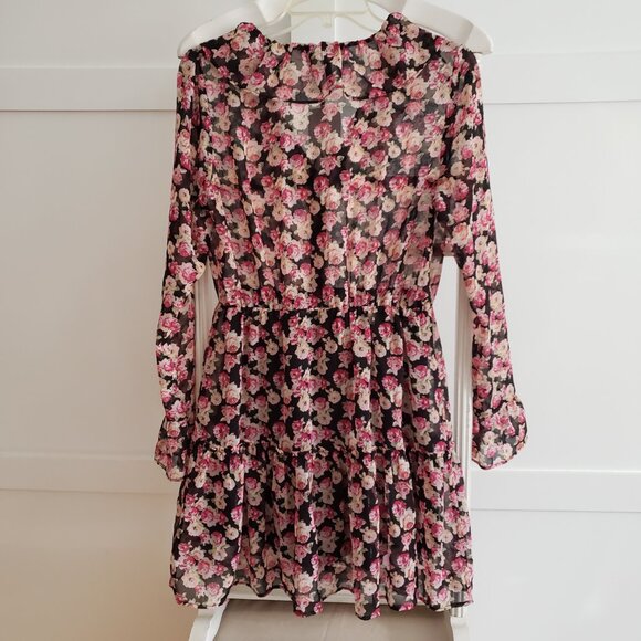 BNWT ZARA multi-floral fit - flare ruffle lined mini (M) garment - Picture 6 of 6